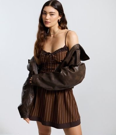 Vestido de Asa con Rayas de Tiza 4