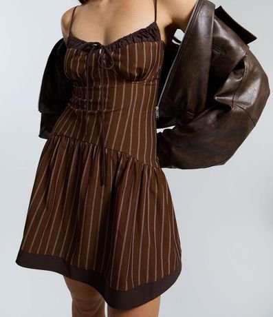 Vestido de Asa con Rayas de Tiza 5