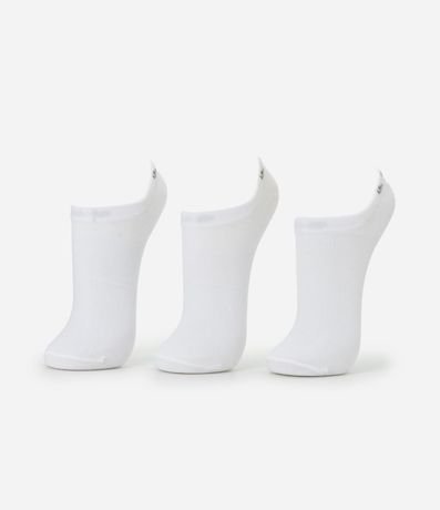 Kit 03 Medias Invisíbles Deportivas en Algodón Lupo