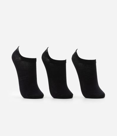 Kit 03 Medias Invisíbles Deportivas en Algodón Lupo 2