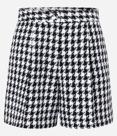 Short Corto con Estampa Pied de Poule 5