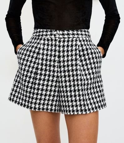 Short Corto con Estampa Pied de Poule 3