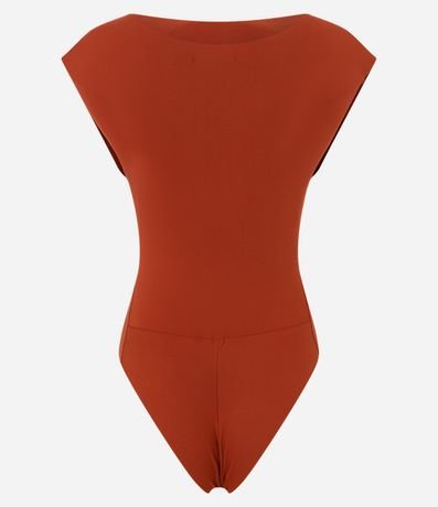 Body Canoa en Poliamida con Pliegues en el Hombro 2