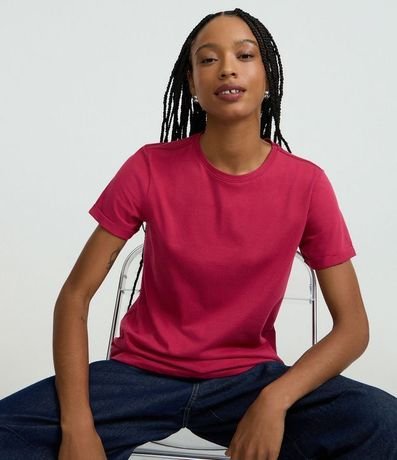 Remera en Media Malla con Manga Corta Doblada 3