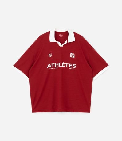 Remera Polo Oversized con Manga Corta 5