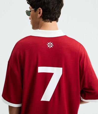 Remera Polo Oversized con Manga Corta 3