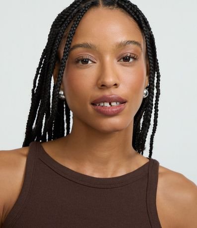 Blusa Musculosa Acanalada en Rib de Algodón 3