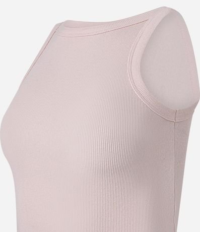 Blusa Musculosa Acanalada en Rib de Algodón 2