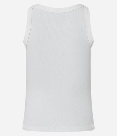 Blusa Musculosa Acanalada en Rib de Algodón 6