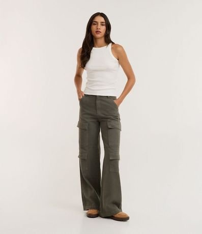 Blusa Musculosa Acanalada en Rib de Algodón 2