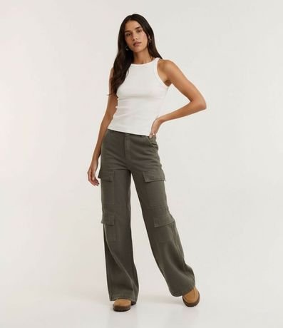 Blusa Musculosa Acanalada en Rib de Algodón 4