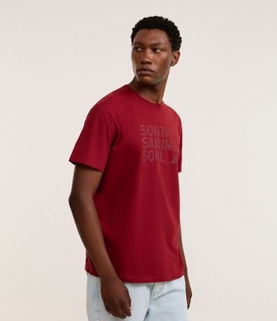 Remera Comfort en Algodón con Estampa South Sailing Soul
