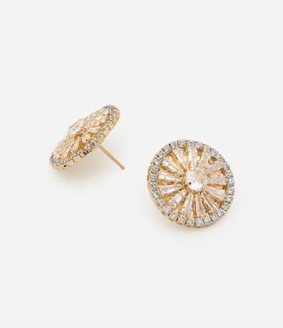 Caravana Botón Redondo con Zircónias 2