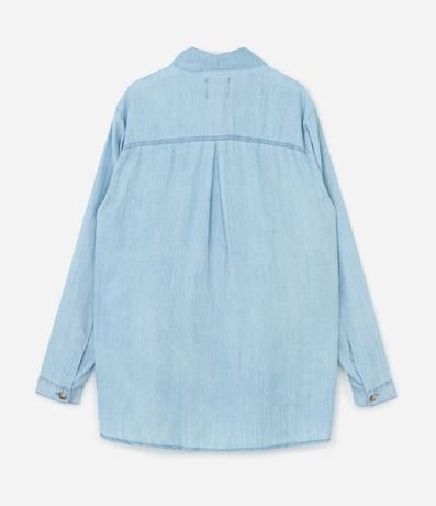 Camisa en Jeans con Bolsillos Delanteros Curve & Plus Size 6