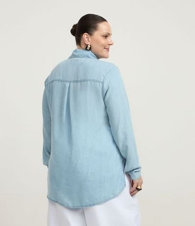Camisa en Jeans con Bolsillos Delanteros Curve & Plus Size 4