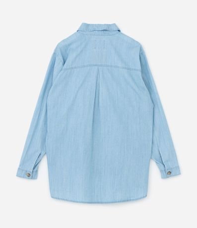 Camisa en Jeans con Bolsillos Delanteros Curve & Plus Size 5