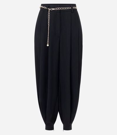 Pantalón Aladim Sastre con Pliegues y Cinturón de Cadena 5