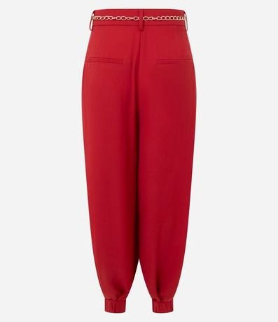 Pantalón Aladim Sastre con Pliegues y Cinturón de Cadena 8