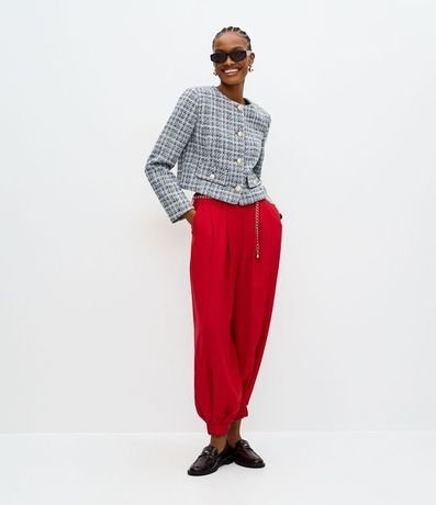 Pantalón Aladim Sastre con Pliegues y Cinturón de Cadena 2