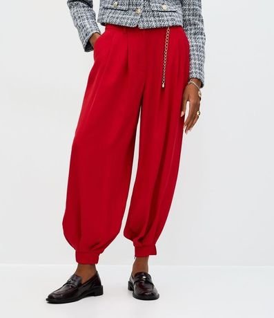 Pantalón Aladim Sastre con Pliegues y Cinturón de Cadena 4