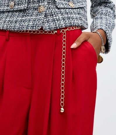 Pantalón Aladim Sastre con Pliegues y Cinturón de Cadena 5