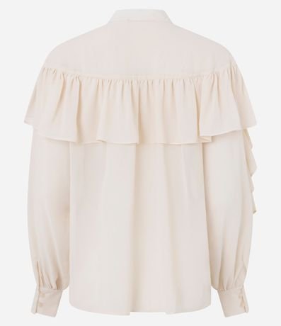 Blusa en Chiffon con Volados y Lazo Delantero 7