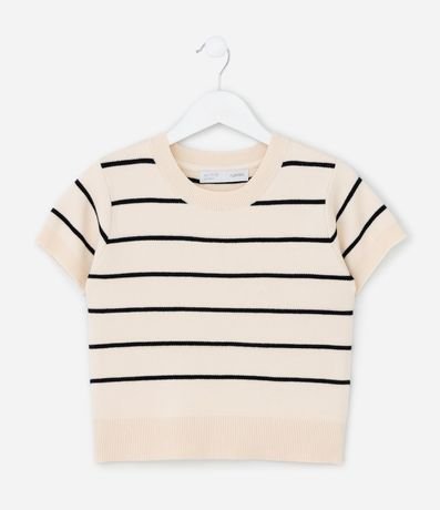 Remera Infantil en Jacquard Listrado – Talle 5 a 14 años