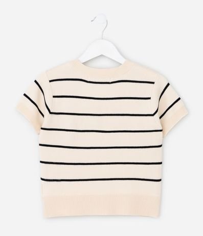 Remera Infantil en Jacquard Listrado – Talle 5 a 14 años 2