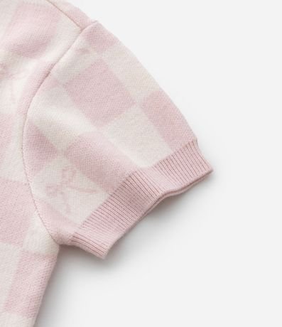 Remera Infantil en Jacquard de Cuadros con Moñitas – Talle 5 a 14 años 5