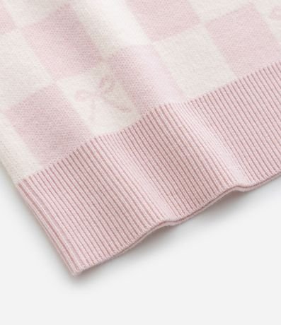 Remera Infantil en Jacquard de Cuadros con Moñitas – Talle 5 a 14 años 7