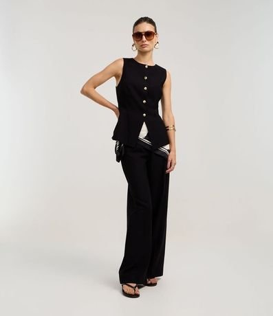 Chaleco Sastre en Viscosa con Bajo Estruturada 2