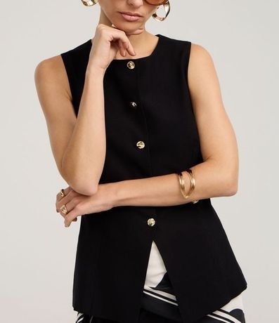 Chaleco Sastre en Viscosa con Bajo Estruturada 4