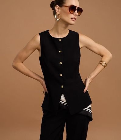 Chaleco Sastre en Viscosa con Bajo Estruturada 6