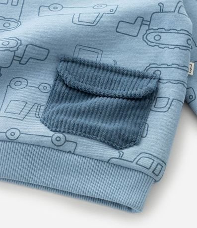 Conjunto Infantil Saco de Carritos y Pantalón Acanalado – Talle 0 a 24 Meses 12