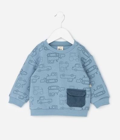 Conjunto Infantil Saco de Carritos y Pantalón Acanalado – Talle 0 a 24 Meses 2