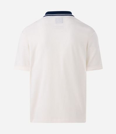 Remera Boxy Deportiva en Algodón con Cuello Polo Contrastante y Estampa Wonder 6