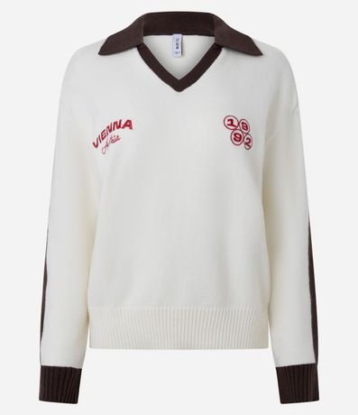 Buzo en Punto con Lettering Vienna y Bordados 4