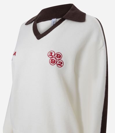 Buzo en Punto con Lettering Vienna y Bordados 5