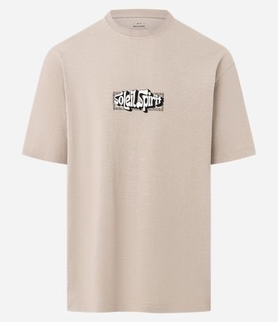 Remera Relaxed en Algodón con Estampa Localizada Soleil Spirit 4