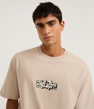 Remera Relaxed en Algodón con Estampa Localizada Soleil Spirit 3