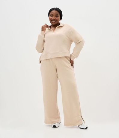 Buzo Algodón Deportivo con Half Cremallera y Abertura Lateral Curve & Plus Size 2
