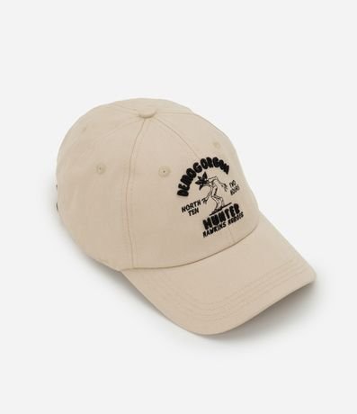 Gorra en Sarga con Estampa Bordada Demogorgon