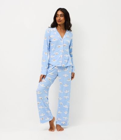 Pijama Largo Americano Cinnamoroll Estampado
