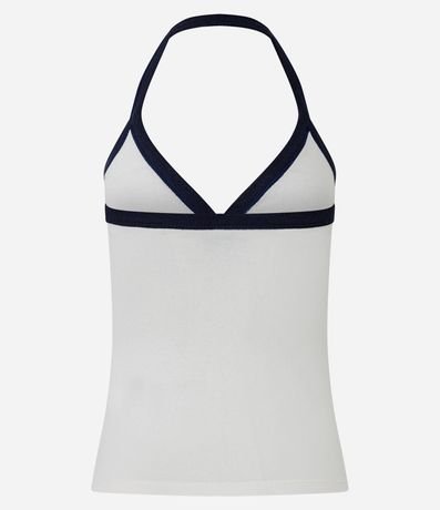 Blusa Frente Única en Rib con Botones 6