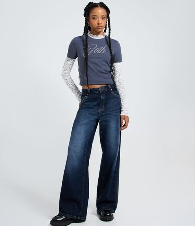 Remera en Algodón con Aplicaciones Goth 2