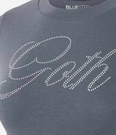 Remera en Algodón con Aplicaciones Goth 6