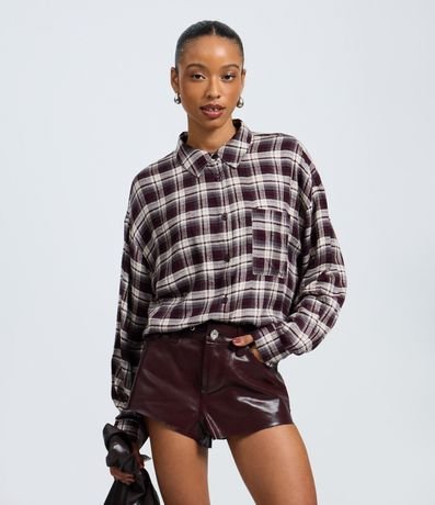 Camisa en Franela de Cuadros