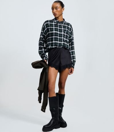Camisa en Franela de Cuadros 2