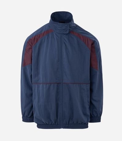 Campera Corta Vento Oversized con Recortes Contrastantes 6