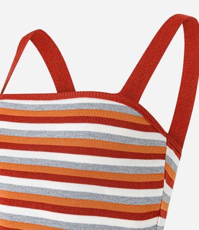 Blusa en Punto con Estampado de Rayas 6